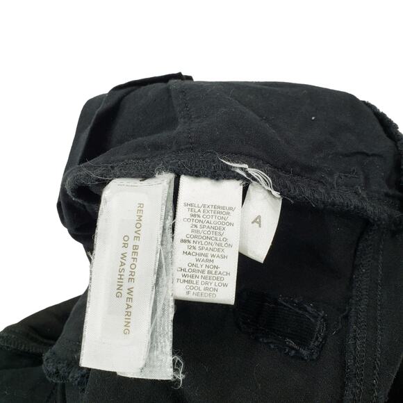 Loft 4 Maternity Corduroy Velvet Pants Women Black Extremely High Rise Elastic - Picture 6 of 11